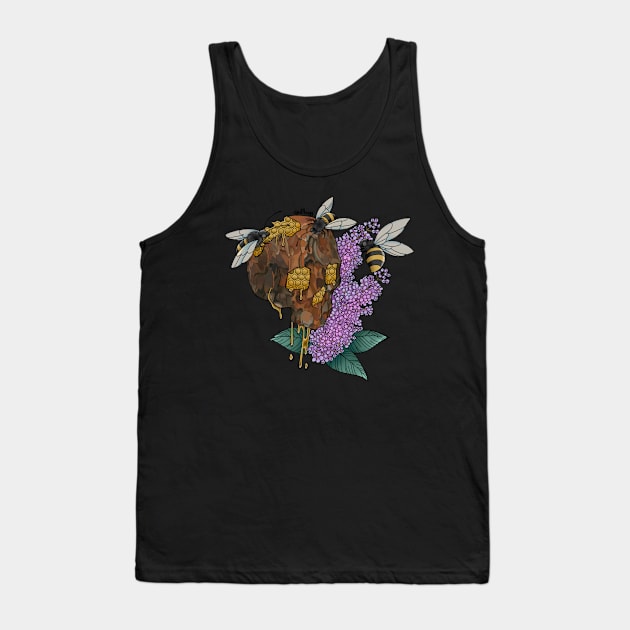 Honey Skull Tank Top by WtfBugg